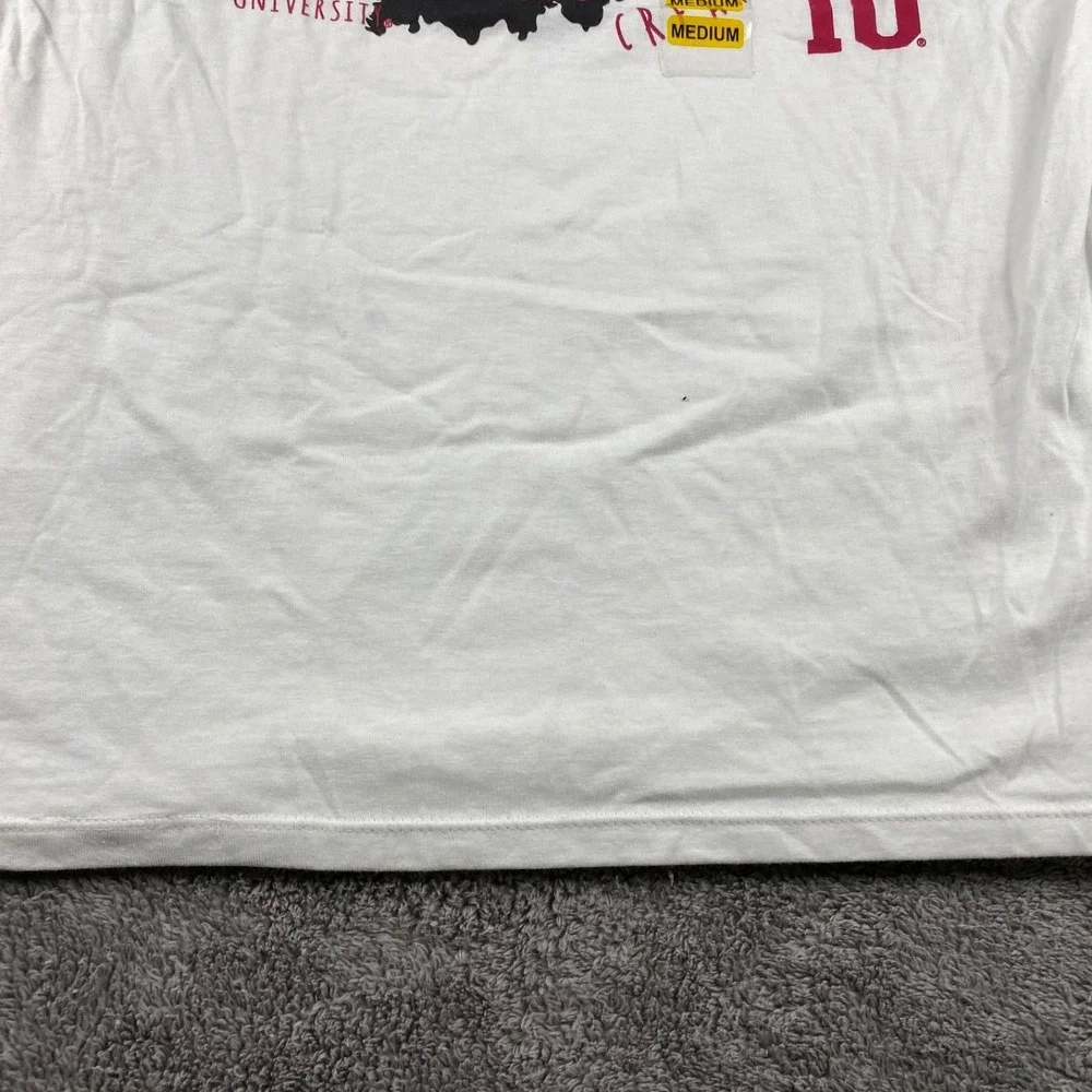 Champion Indiana University T-shirt Mens‎ Medium White Back Graphic - Picture 14 of 16